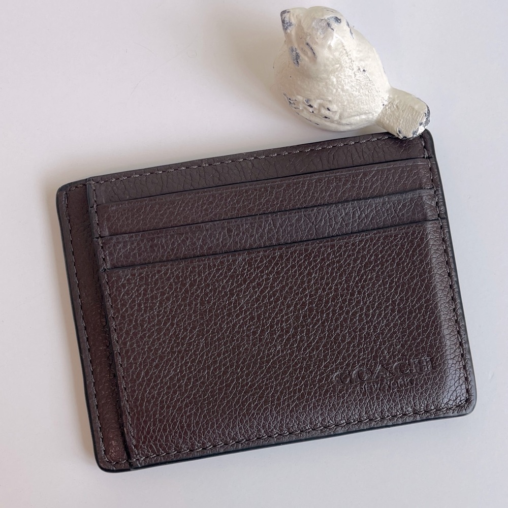 COACH Leather ID Card Case